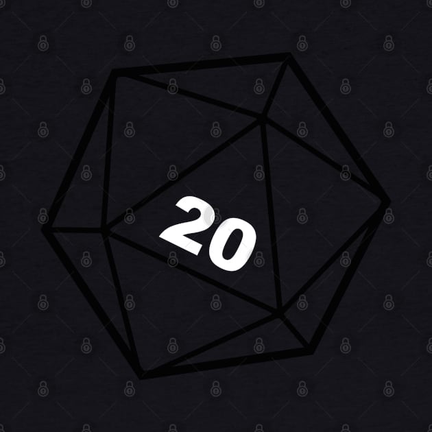 D&D Dice D20 by Meta Cortex